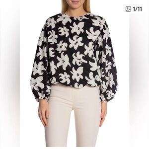 Marimekko Gillaug Villinarsissi Blouse size 46